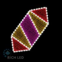 2Д Елочная игрушка Конфета №1 , 690х310 мм, Деколэйс, 220В Белый