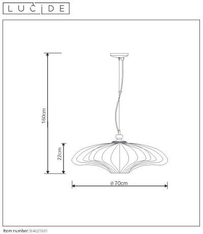 Подвесной светильник LUCIDE 76462/73/31