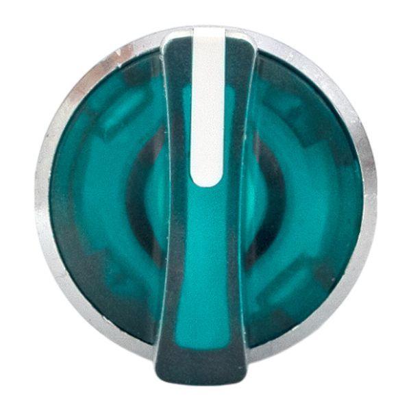 Механизм переключателя исполнительный ХB4 зел. на 3 положения возвратный без фиксации с подсветкой с короткой ручк IP65 EKF XB4BD3L-G-65