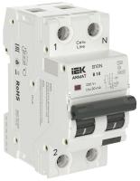 Выключатель автоматический дифференциального тока 2п (1P+NP) B 10 30мА тип A АВДТ B10N 36мм ARMAT IEK AR-B10N-1N-B010A030