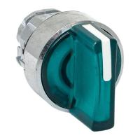 Механизм переключателя исполнительный ХB4 зел. на 3 положения возвратный без фиксации с подсветкой с короткой ручк IP65 EKF XB4BD3L-G-65