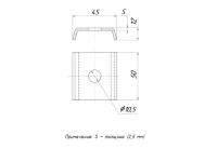 Пластина STRUT 1 отверстие HDZ EKF stp1-HDZ