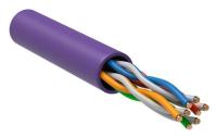 Кабель витая пара U/UTP кат.5E 4х2х24AWG solid LSZH фиолет. (уп.305м) ITK LC1-C5E04-126