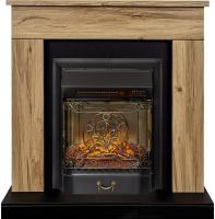 Royal Flame Каминокомплект Bergen (Разборный) - Дуб галифакс (Ширина 900 мм) с очагом Majestic FX M Black RC