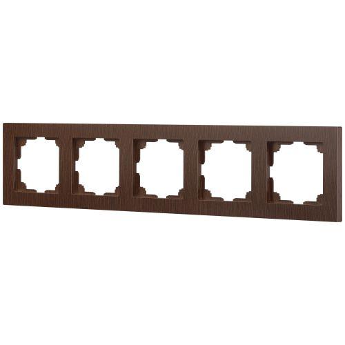 Рамка 5-м СП Accent 6-505-10 венге Intro Б0063741