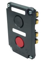 Пост управления ПКЕ 122-2 У2 10А 660В 2 элемента черн. и красн. цилиндр в нишу IP54 Электротехник ET519060