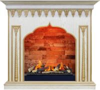 Dimplex Каминокомплект Abu-Dabi - Белый дуб, патина золото с очагом Cassette 600 LNH-INT (с дровами)