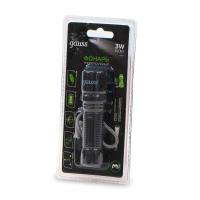 Фонарь ручной GFL207 3Вт 100лм Li-ion 350мА.ч LED GAUSS GF207