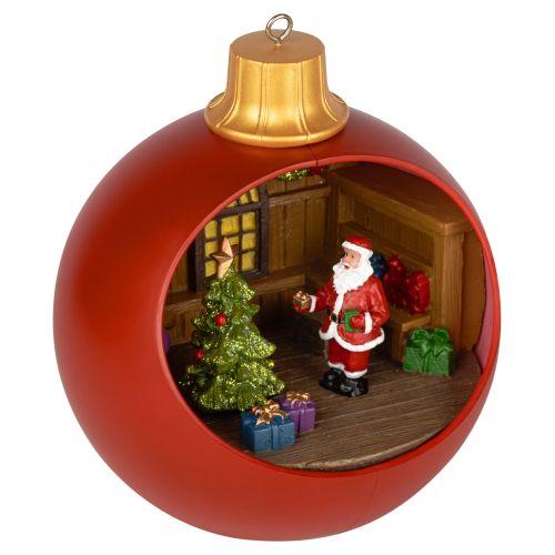 Фигура светодиодная новогодняя EFIS-S03 композиция Шар красный мультиколор 3хАА 15х15х17см Эра Б0060562