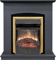 Royal Flame Каминокомплект Barcelona (Разборный) - Серый графит с черным с очагом Majestic FX Brass