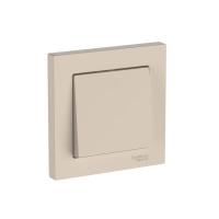 Выключатель 1-кл. AtlasDesign (сх. 1) 10AX быстрозажим. клем. в сборе песочн. SE ATN001212S