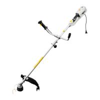 Триммер электрический KR-1400, 1400Вт, 420/255мм, катушка+диск, разборная штанга KRANZ