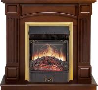 Royal Flame Каминокомплект Boston - Темный дуб (Высота 925см) с очагом Majestic FX M Brass