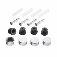 Зеркалодержатель d17мм без сверления хром матов. (уп.4шт) Tech-Krep/Zitar 112588