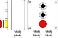 Корпус взрывозащищенный 160х160х90мм 1Ex d e IIC T6 Gb X /Ex tb IIIB T80град.C Db X / IP66 Т6 40град.C алюм. DKC 2201.171.19.008