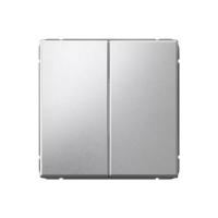 Выключатель кнопочный 2-кл. ArtGallery 10AX быстрозажим. клем. механизм алюм. SE GAL000317S