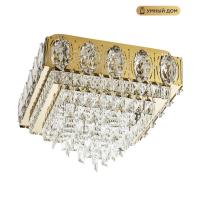 Накладная люстра LED4U L9438-500-500 GD с УД