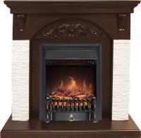 Royal Flame Каминокомплект Bern Сланец мелкий белый / Темный дуб с очагом Fobos FX Black