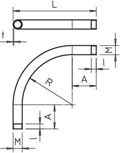 Дуга для трубы M20х1.5 SBNM20 FT гор. цинк. OBO 2046787