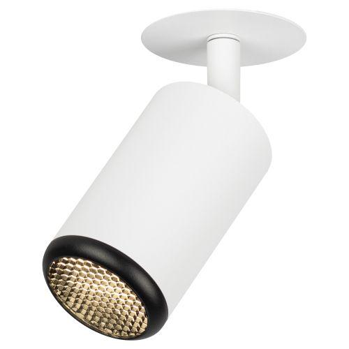 Светильник KL106 MR16 GU5.3 встраив. алюм. WH/BK бел./черн. матов. ЭРА Б0061628