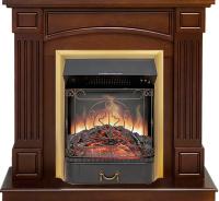 Royal Flame Каминокомплект Boston - Темный дуб (Высота 925см) с очагом Majestic FX Brass