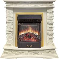 Royal Flame Каминокомплект Luzern - Слоновая кость с очагом Majestic FX M Brass