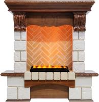 Dimplex Каминокомплект Pierre Luxe - Дуб / Шампань (Высота 975мм) с очагом Cassette 400 LNH-INT PS (без дров)