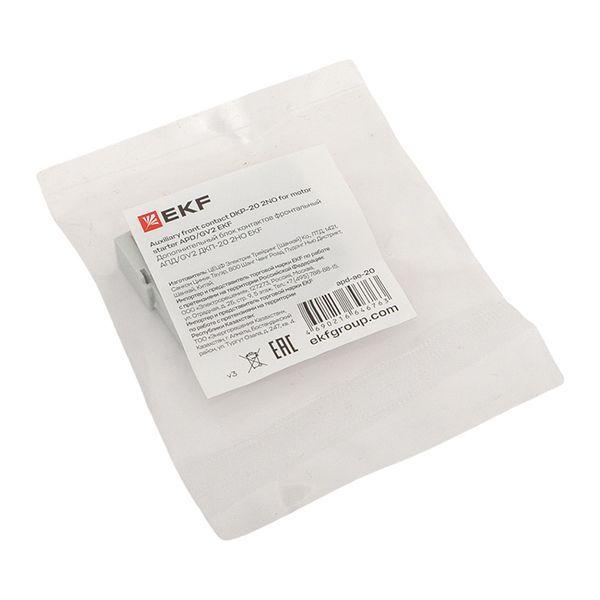 Блок контактов фронтальный дополнительный АПД/GV2 ДКП-20 2НО EKF apd-ae-20