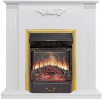 Royal Flame Каминокомплект Lumsden - Белый дуб с очагом Majestic FX M Brass