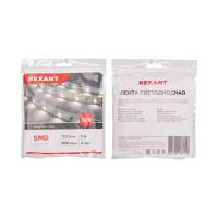 Лента светодиодная 12В SMD2835 19.2Вт/м 240 LED/м 4000К 10мм IP20 (уп.5м) Rexant 141-224