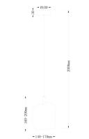 Подвесной светильник Fluorite FL1188-1PM