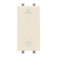 Выключатель модульный 1-кл. 2п 1мод. Avanti "Ванильная дымка" DKC 4405221