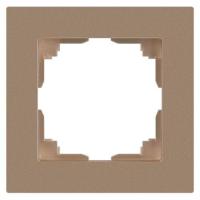 Рамка 1-м СП Accent 6-501-04 шампань Intro Б0063746