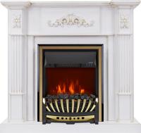 Royal Flame Каминокомплект Martin - Белый дуб, патина золото с очагом Aspen Gold