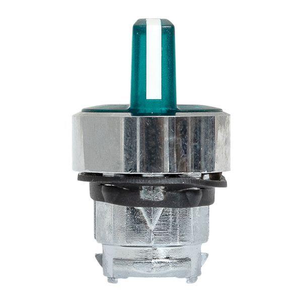 Механизм переключателя исполнительный ХB4 зел. на 3 положения с фиксацией с подсветкой с короткой ручкой IP65 EKF XB4BD3FL-G-65