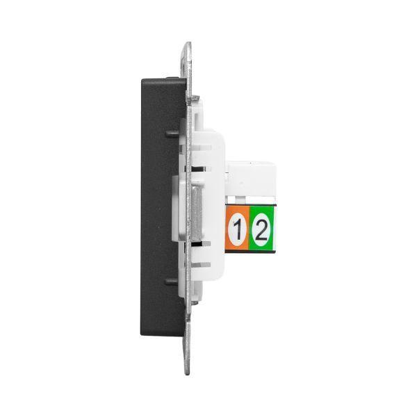 Розетка телефонная 1-м СП Эпика RJ11 механизм черн. EKF UP1-SOB-RJ11