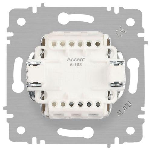 Переключатель перекрестный 1-кл. СП Accent 6-108-11 10А IP20 250В сосна Intro Б0063600