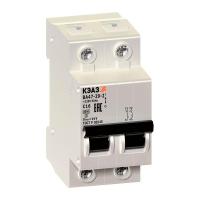 Выключатель автоматический модульный 2п C 1А 4.5кА ВА47-29-2C1-УХЛ3 КЭАЗ 253166