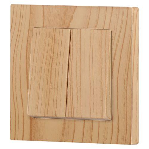 Переключатель 2-кл. СП Accent 6-107-11 10А IP20 250В AL/CU сосна Intro Б0063576