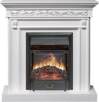 Royal Flame Каминокомплект Valletta - Белый (Ширина 1040 мм) с очагом Majestic FX Black