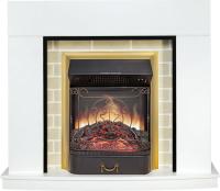 Royal Flame Каминокомплект Montana - Белый с очагом Majestic FX M Brass