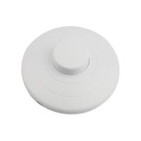 Выключатель-кнопка 250В 2А ON-OFF напольный для лампы бел. Rexant 36-3015