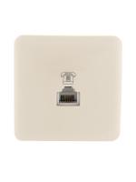 Розетка телефонная Viola RJ11 евро стандарт крем. LEZARD 751-0300-137