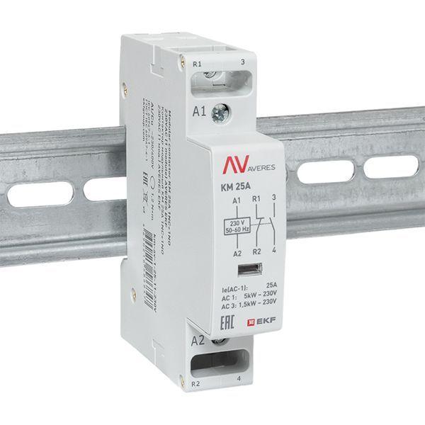 Контактор модульный КМ 25А 1NC+1NO 230VAC (1 мод.) AVERES EKF km-av-1-25-11-230V