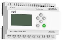 Модуль ЦПУ ПЛК 430 8 DI 6 UI (0-10В/DI) 10 RO 24В DC с экраном ONI PLR-430-CPU-14U10R-1DC-00
