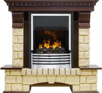 Dimplex Каминокомплект Pierre Luxe - Темный дуб / Шампань (Высота 1050мм) с очагом Flagstaff