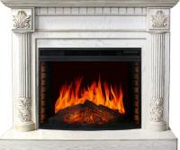 Royal Flame Каминокомплект Rodos - Белый дуб, патина золото с очагом Dioramic 33 LED FX
