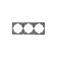 Рамка ROUND 3-постовая титан KRANZ