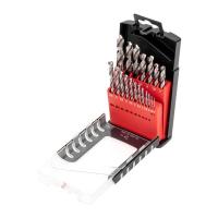 Набор сверл по металлу, 1-10мм (через 0,5мм), Р6М5, цилиндрический хвостовик, 19 шт. KRANZ