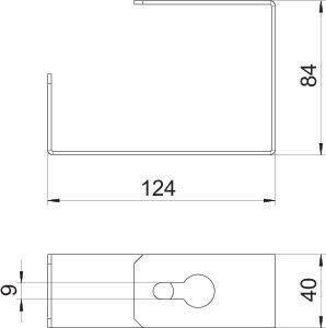 Скоба монтажная 100х250 BSKM-BD 1025 OBO 7216472